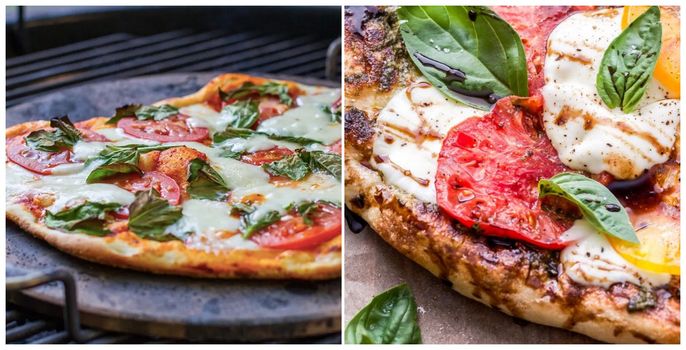 grilled pizza