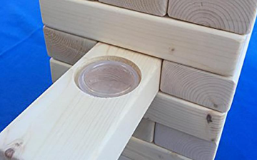 You can now play Jenga with shot glasses in the bricks so pass the vodka, tbh