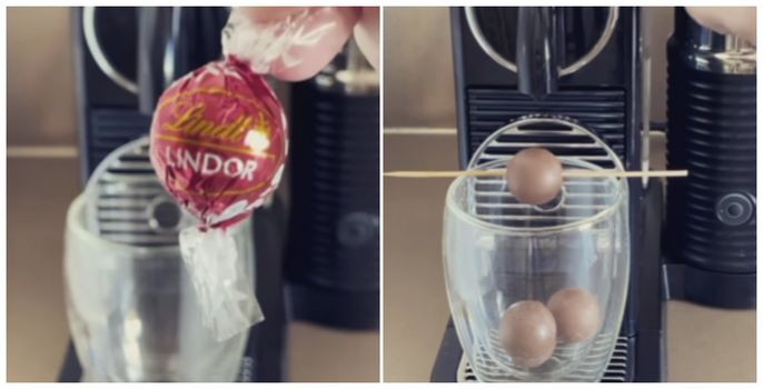 Lindt chocolate coffee