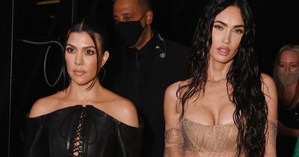 Kourtney Kardashian and Megan Fox call Travis Barker and MGK their “future baby daddies”