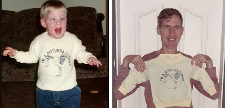 Former Rotunda preemie shares heartwarming throwback reenactment photos