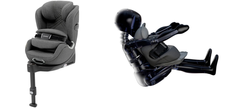 This car seat has an integrated airbag for greater protection for children
