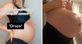 Mum-to-be catches moment her bump starts to ‘drop’ and you need to see it