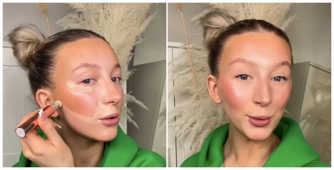 concealer hack cheekbones