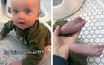“Is this normal?” Mum shares image of her baby’s purple feet and TikTok-ers help