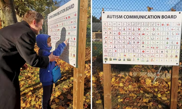 Dad comes up with an easy way to help autistic children at parks and playgrounds