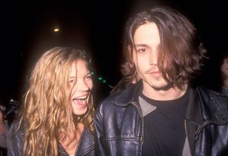 Kate Moss responds to claims Johnny Depp pushed her down stairs