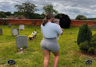 Malin Anderson takes baby girl to visit her late daughter’s grave