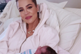 Fans defend Khloe Kardashian for posing in hospital bed with her newborn