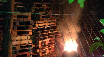 Warning to public after bonfire stockpile is set on fire in Dublin