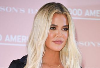 Khloe Kardashian shares the first photo of her son’s face