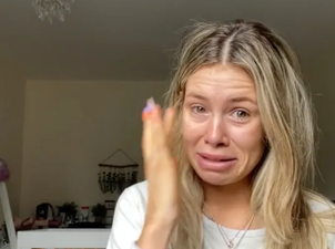 Influencer mum breaks down after trolls target her baby’s name