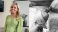 ‘He couldn’t wait’: Anna Geary gives birth to her first child