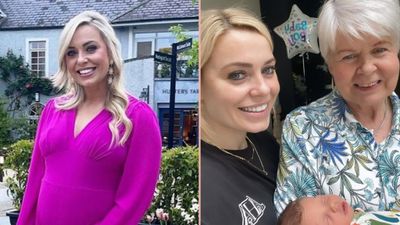 Anna Geary introduces her mum to her beautiful baby boy