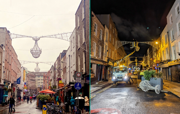It’s happening! Christmas lights have been put up across Dublin City