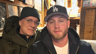 Tom Hanks and son Chet pose for a rare photo together