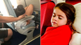 Man cradles daughter’s head for 45 minutes on flight so she can sleep