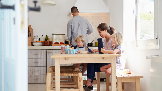 Parents support, at home