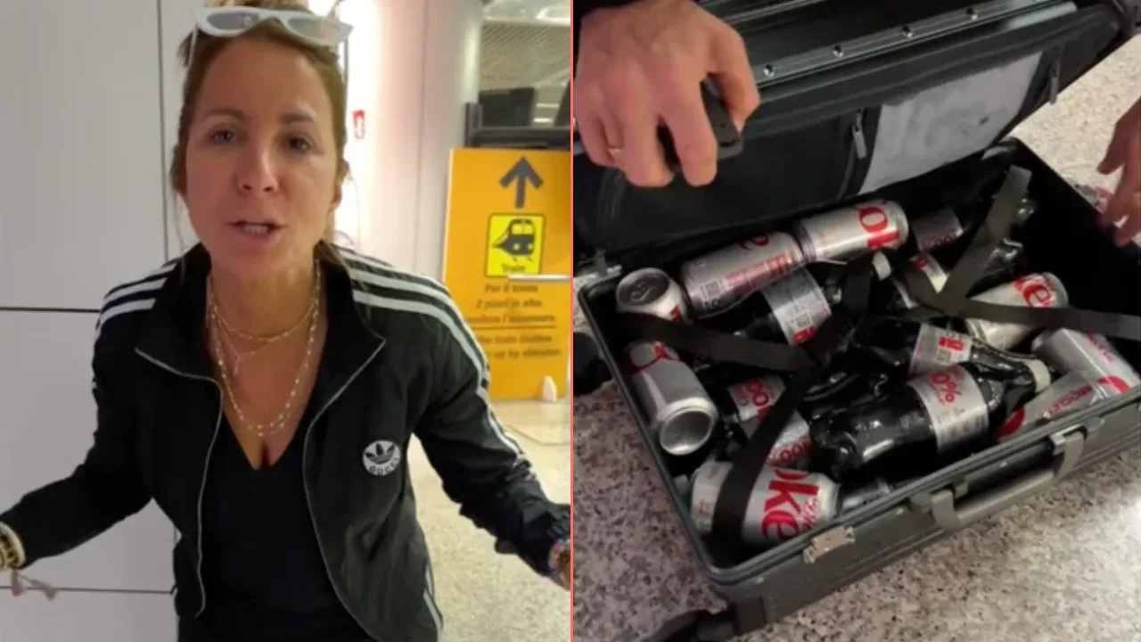 American influencer brings entire suitcase of Diet Coke on holiday thinking Europe doesn’t sell it