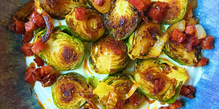 Brussels sprouts get a spicy makeover with an nduja twist