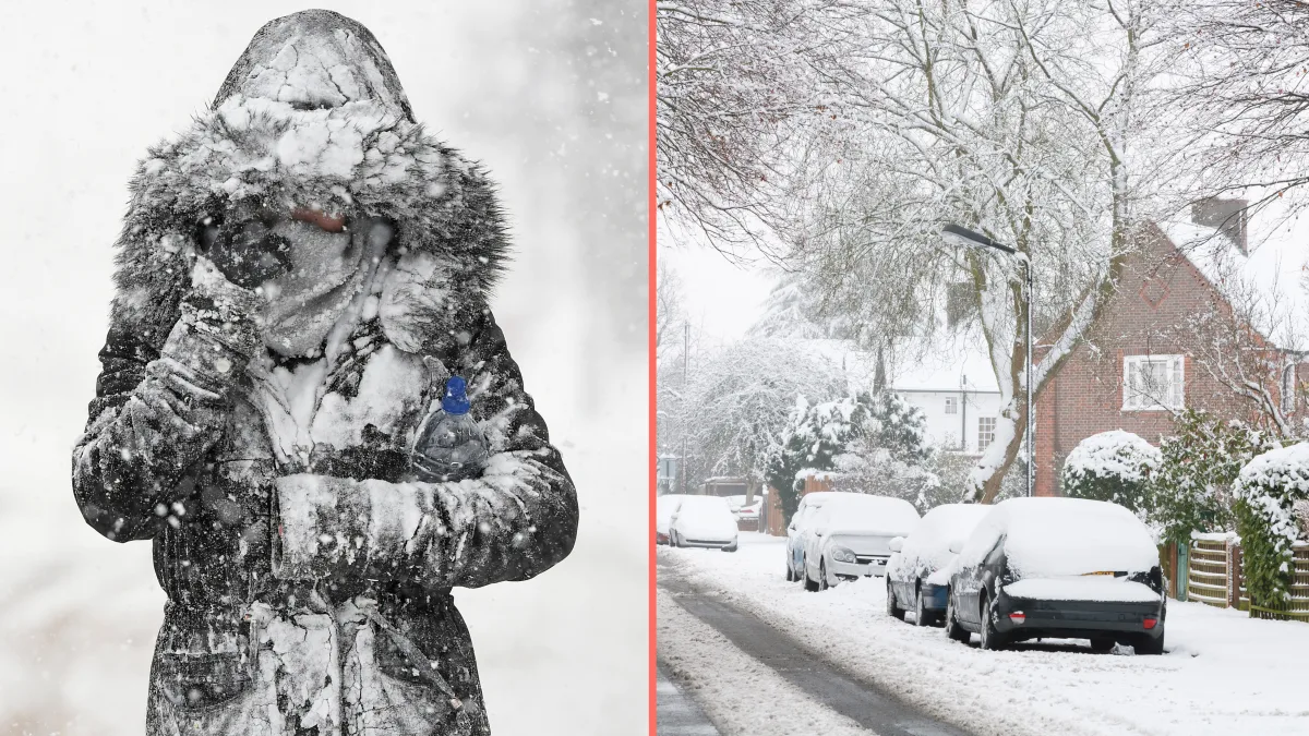 Weather warning issued for several counties over possible snow