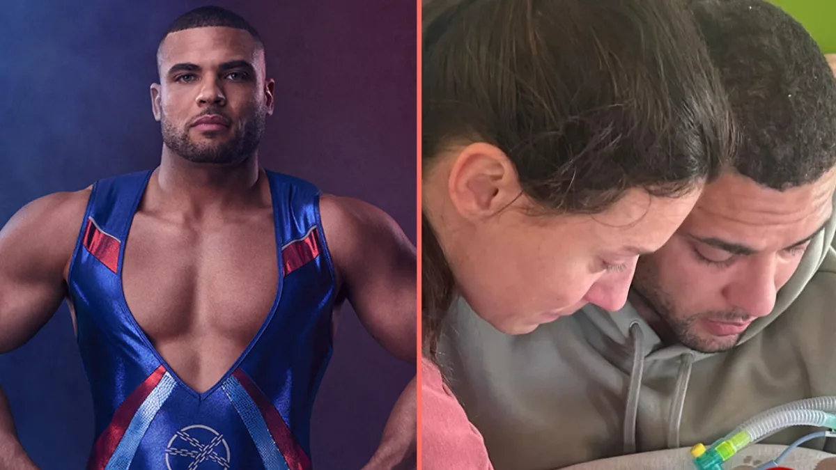 Gladiators star Steel shares heartbreak as baby dies days after being born